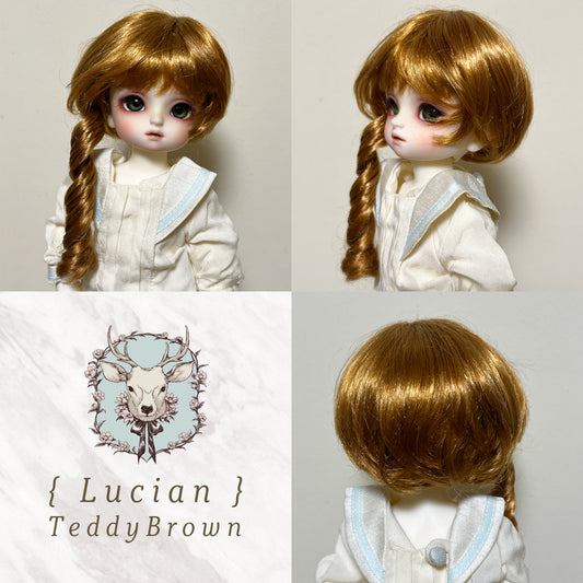 LUCIAN | Teddy Brown 6-7" | BJD Doll Wig